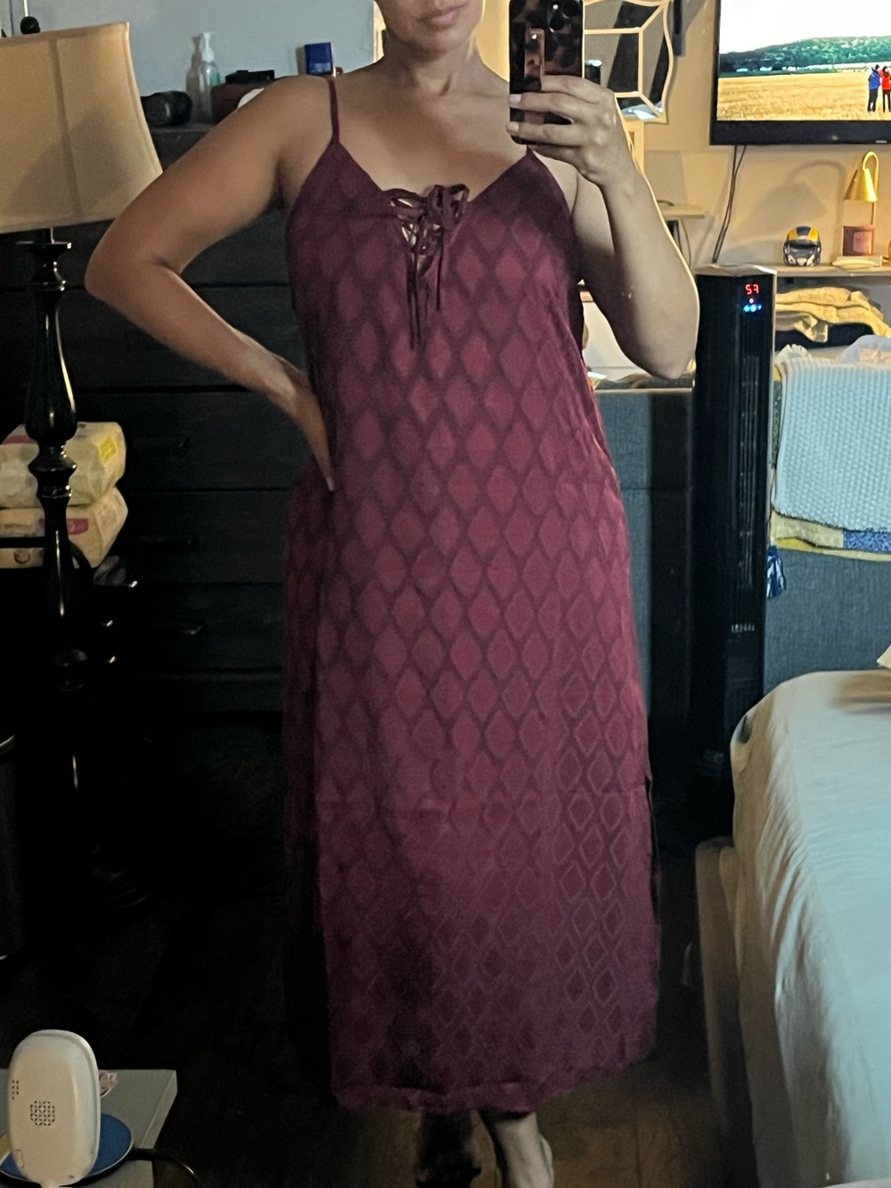 Band of the Free Geometric Diamond Pattern Dress